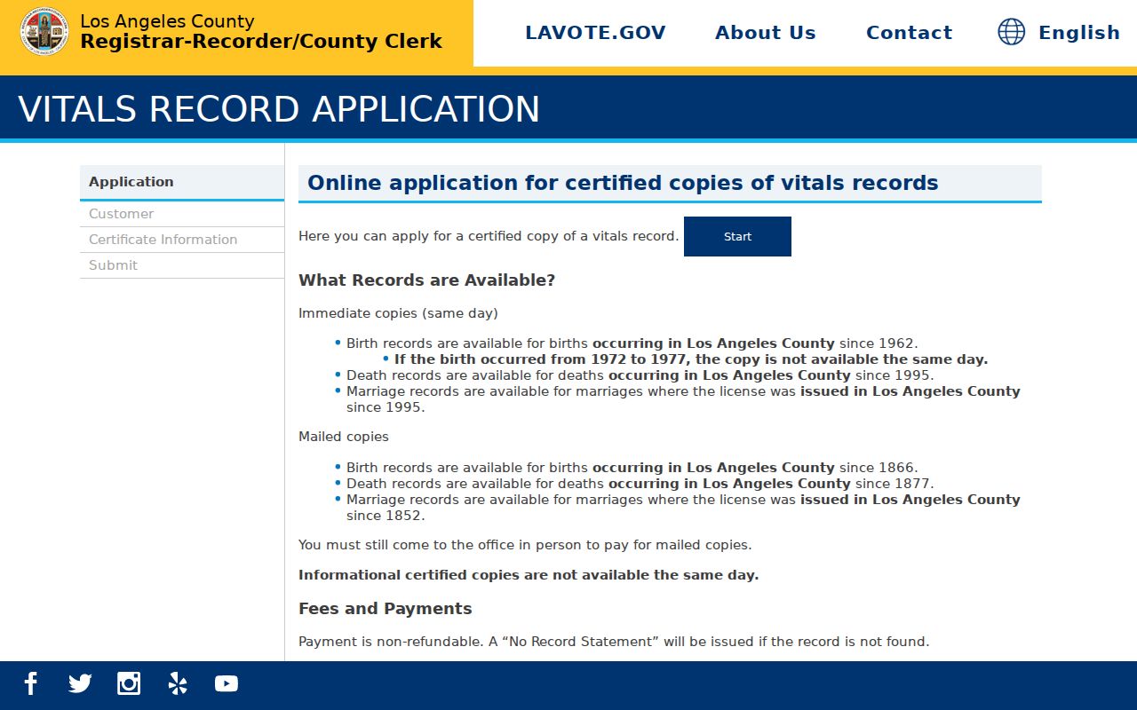 Monterey Park people search through Los Angeles County vital records